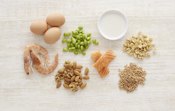 Allergenic foods, still life.